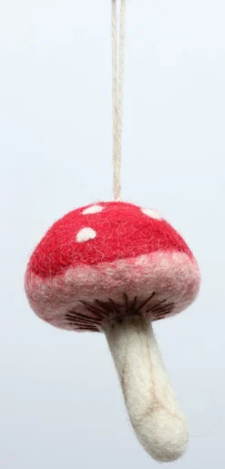 Anhänger 'Fliegenpilz' aus Filz