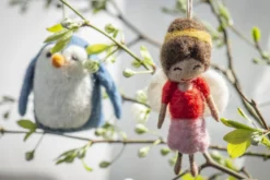Anhänger 'Vogel' aus Filz