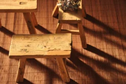 Antiker Holzschemel