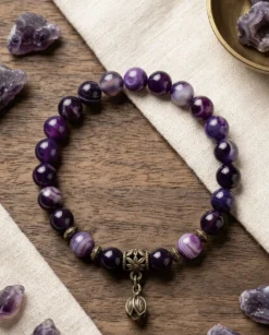 Armband 'Flower' lila