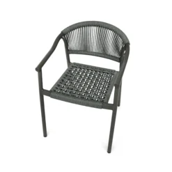 Armsessel 'Clerque' grau