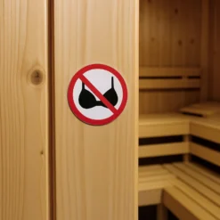 Aufkleber 'No Bra Allowed'