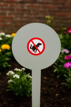 Aufkleber 'No Dog pooping'