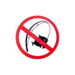 Aufkleber 'No Fishing'