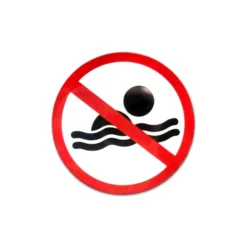 Aufkleber 'No Swimming'