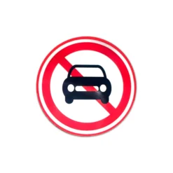 Aufkleber 'No Vehicles'