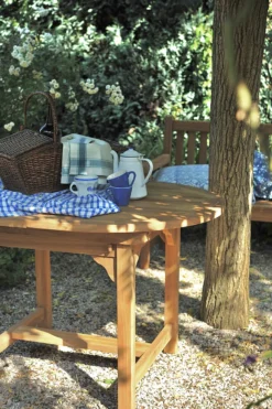 Auszieh-Gartentisch 'Malmö' aus Teakholz