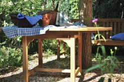 Auszieh-Gartentisch 'Malmö' aus Teakholz