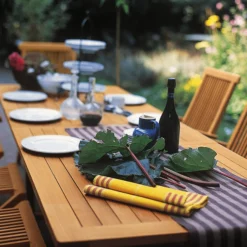 Auszieh-Gartentisch 'Trondheim' aus Teak