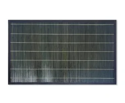 Bambusteppich blau-grau