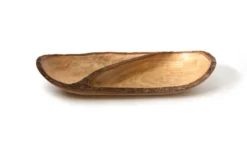Baumrinden-Schale oval