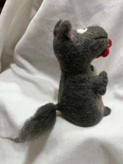 Eierwärmer 'Nilpferd' aus Filz