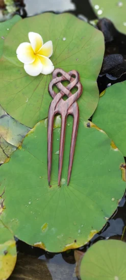 3er Haarnadel 'Celtic' aus Holz