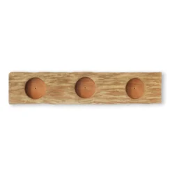 3-er Kerzenhalter aus Schneckenholz