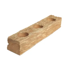 3-er Kerzenhalter aus Schneckenholz
