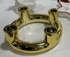 4er Kerzenständer gold