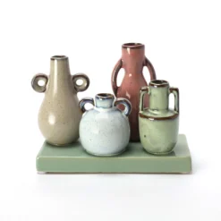 4er Multi-Vase auf Tablett