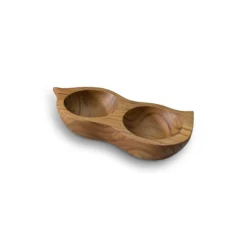 2er Schale aus Teak