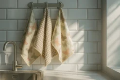 3er Set Geschirrtuch Waffelstruktur