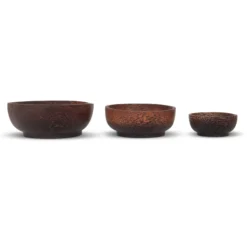 3er-Set Schalen aus Palmholz