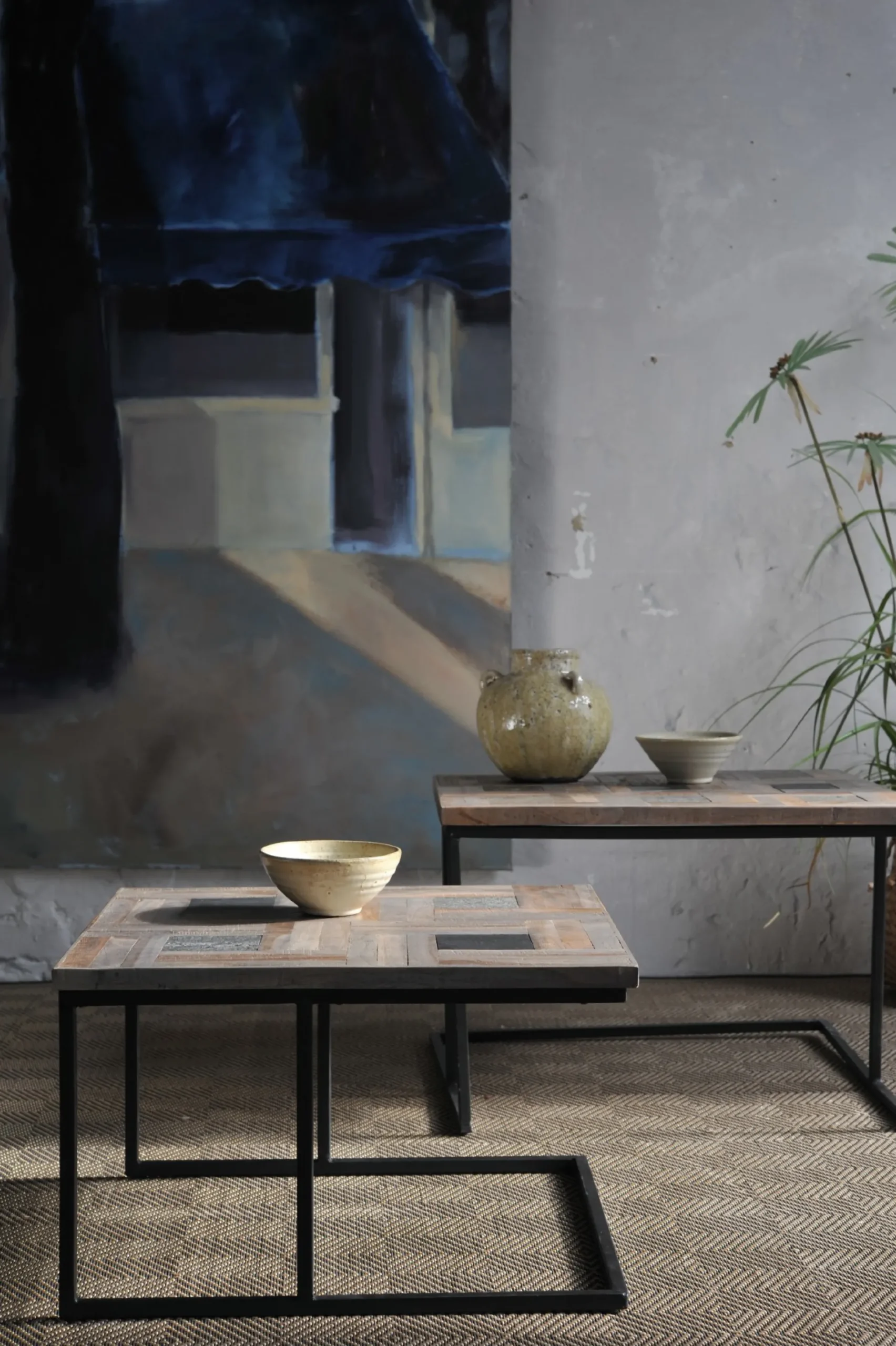 2er-Set Tisch 'Castone'
