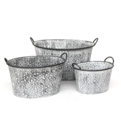 3er Set Wannen Bubble-Optik