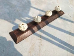 4er Wandhaken mit Keramik-Knäufen