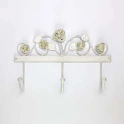 3er Wandhaken 'Rose'