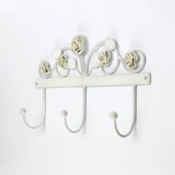 3er Wandhaken 'Rose'