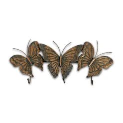 3er Wandhaken 'Schmetterling'