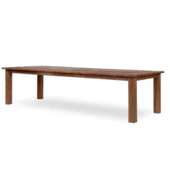 Esstisch aus recyceltem Teak ohne Schublade