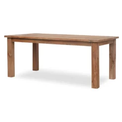 Esstisch aus recyceltem Teak ohne Schublade