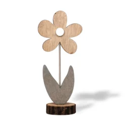 Figur 'Blume' aus Holz