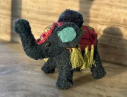Filz-Anhänger 'Elefant' blau