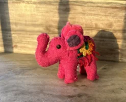 Filz-Anhänger 'Elefant' pink