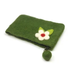 Filz-Etui mit Blume