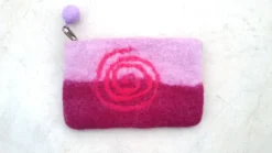 Filz-Etui 'Spirale' rosa-pink