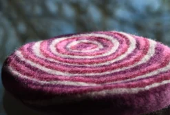 Filz-Untersetzer pink