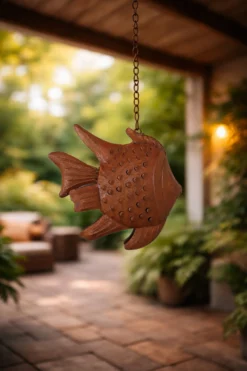 Fischlaterne aus Eisen