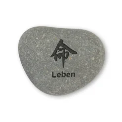 Flusskieselstein 'Leben'