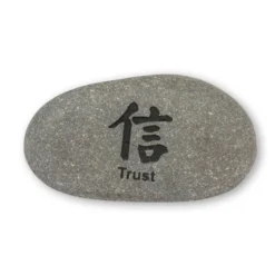 Flusskieselstein 'Trust'