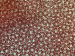 Geschenkpapier 'Kreise' rot-gold