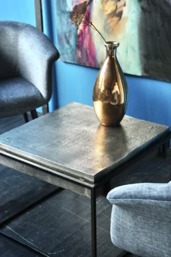 Glas-Blumenvase antik-gold