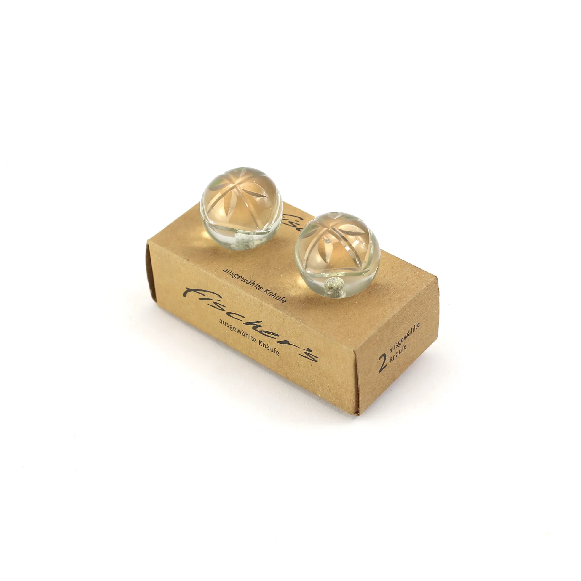 Glasknauf-Duo rund