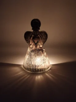 Glas-Teelichthalter 'Engel'
