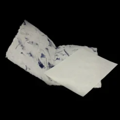 Grußkarte weiß/blau