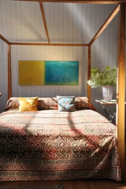 Himmelbett 'Surakarta' aus recyceltem Teak
