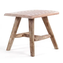 Hocker 'Graphic' Mangoholz