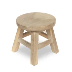 Hocker natur-weiß