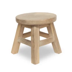 Hocker natur-weiß